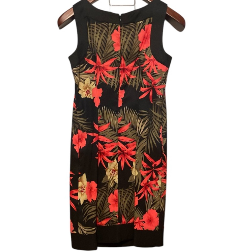 Women’s Floral Dress Size 4, beautiful pencil dress, sleeveless, by AB Studio - Picture 4 of 6